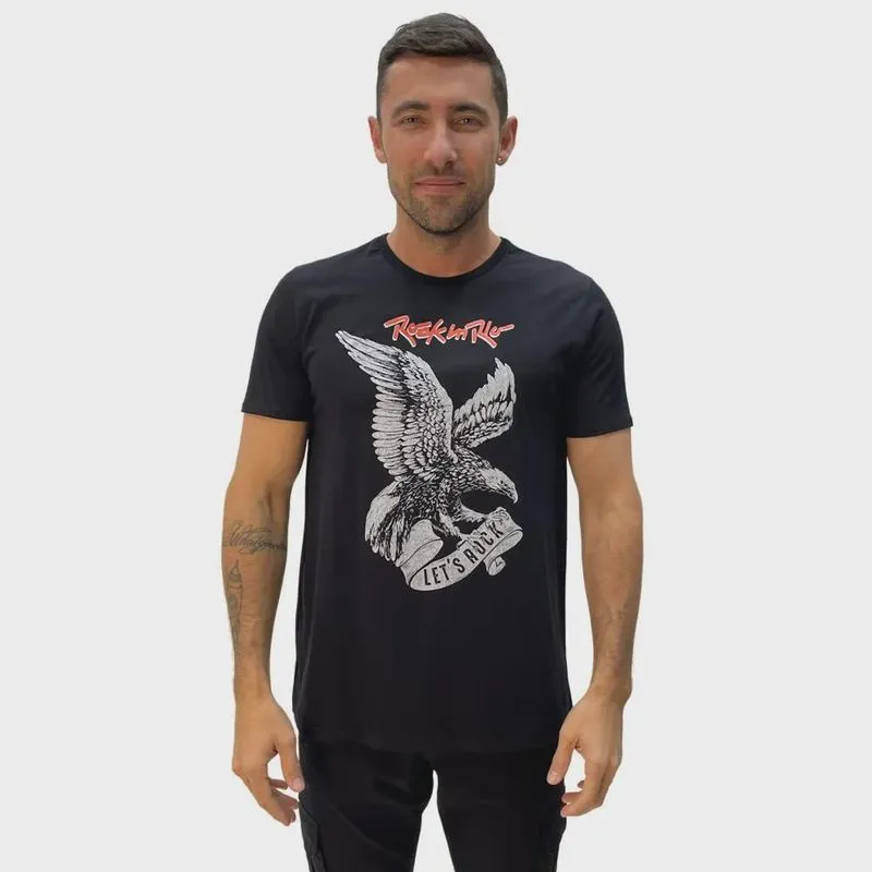 Camiseta Enfim Rock In Rio Manga Curta