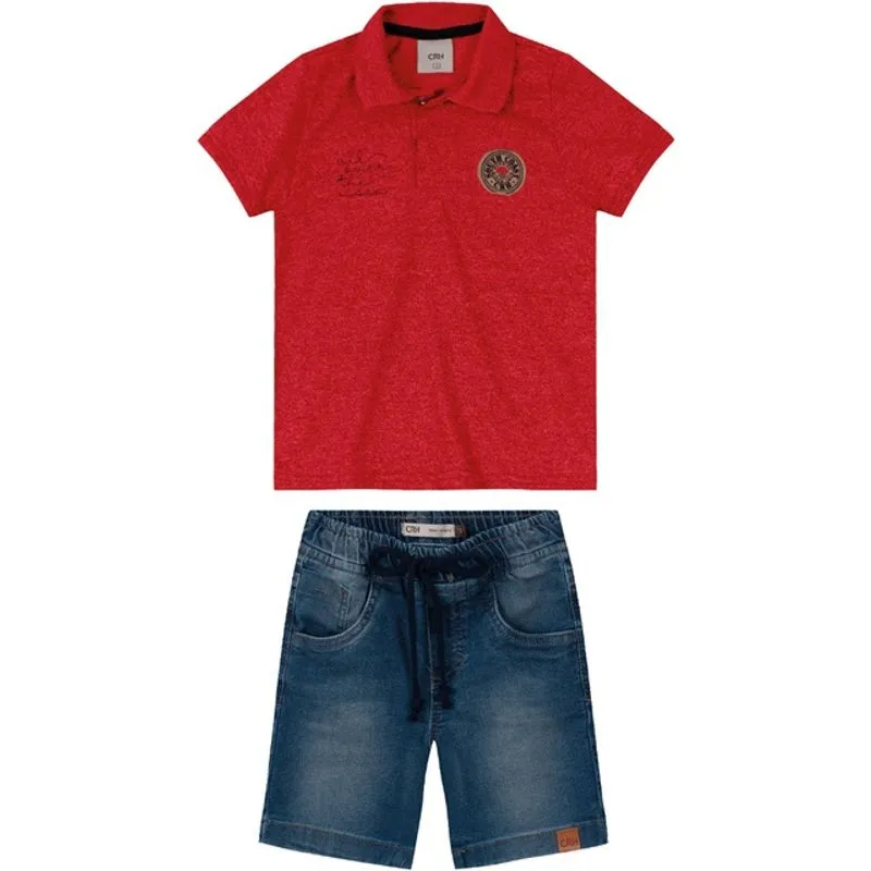 Conjunto Infantil Menino Carinhoso 4 ao 8