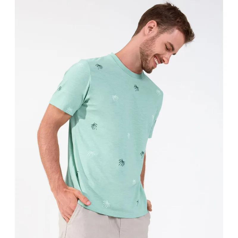 Camisa Masculina Estampada Rovitex Verde M