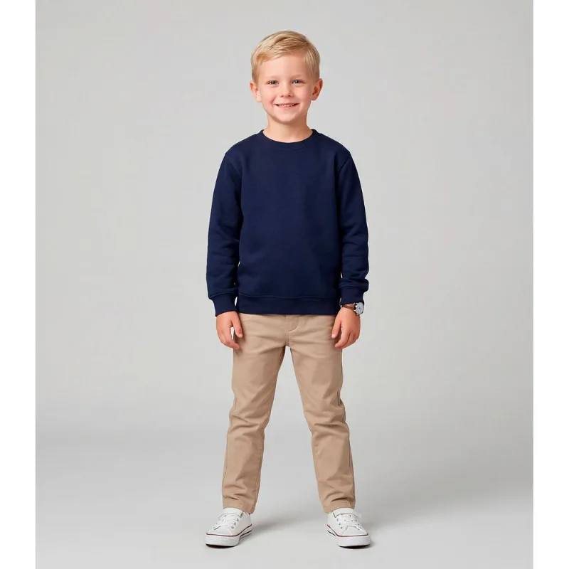 Blusão Infantil Moletom Básico Unissex Rovi Kids Azul 4