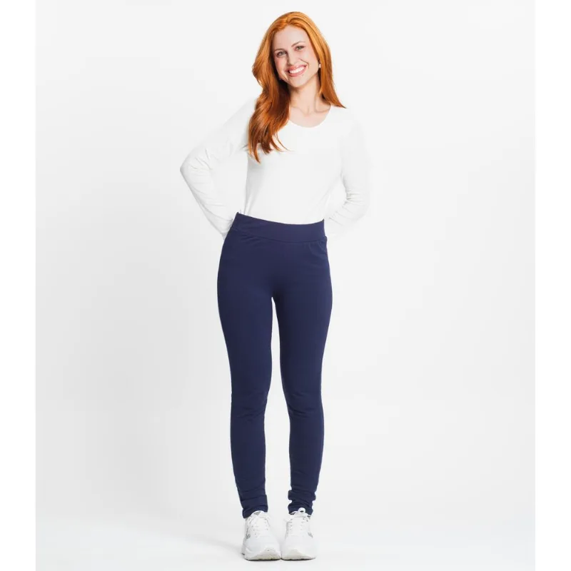 Legging Feminina Molecotton Felpada Básica Rovitex Azul G