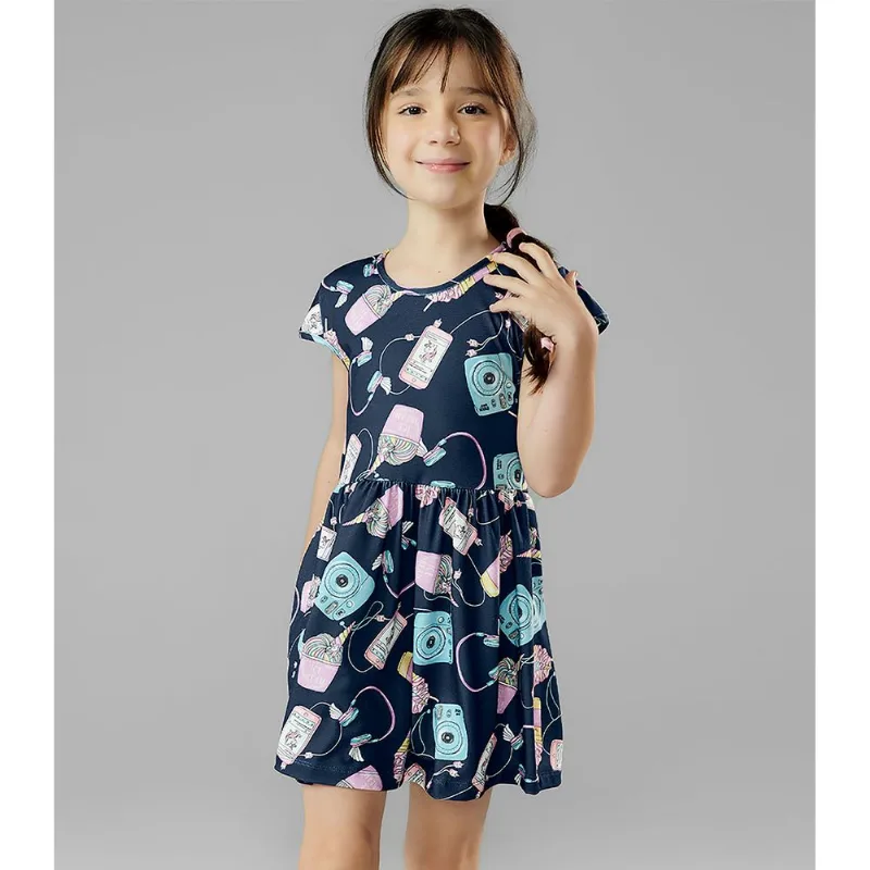 Vestido Infantil Ice Dream Rovitex Kids Azul 2
