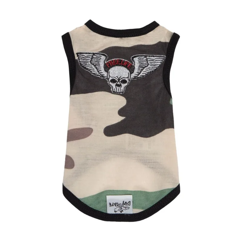 Roupa Pet Camuflado Dog Care Verde 12 / Verde