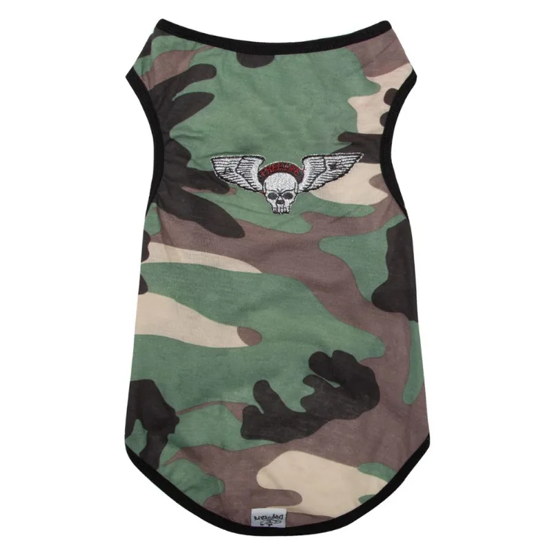 Roupa Pet Camuflado Dog Care Verde 8 / Verde