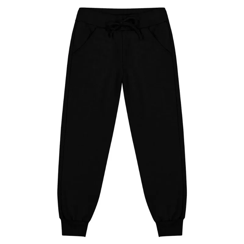 Calça de Moletom Infantil Rovitex Preto - 12