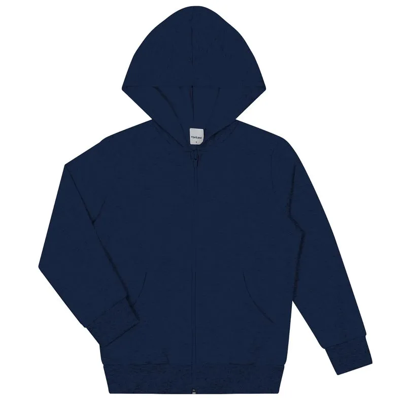 Jaqueta Infantil Moletom com Capuz Rovitex Kids Azul 18