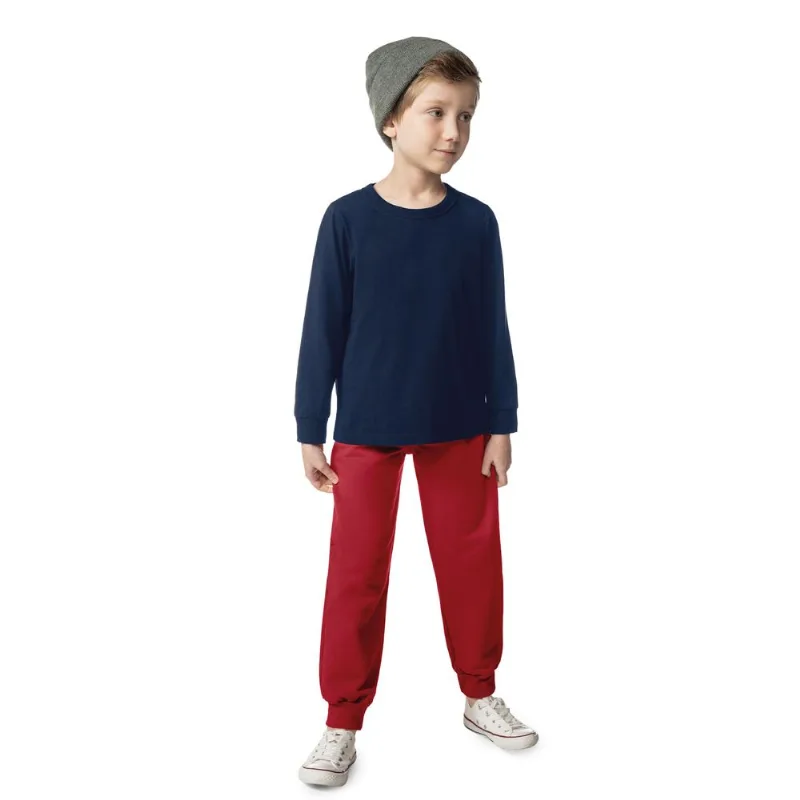 Camiseta Manga Longa Básica Rovitex Kids Azul 12
