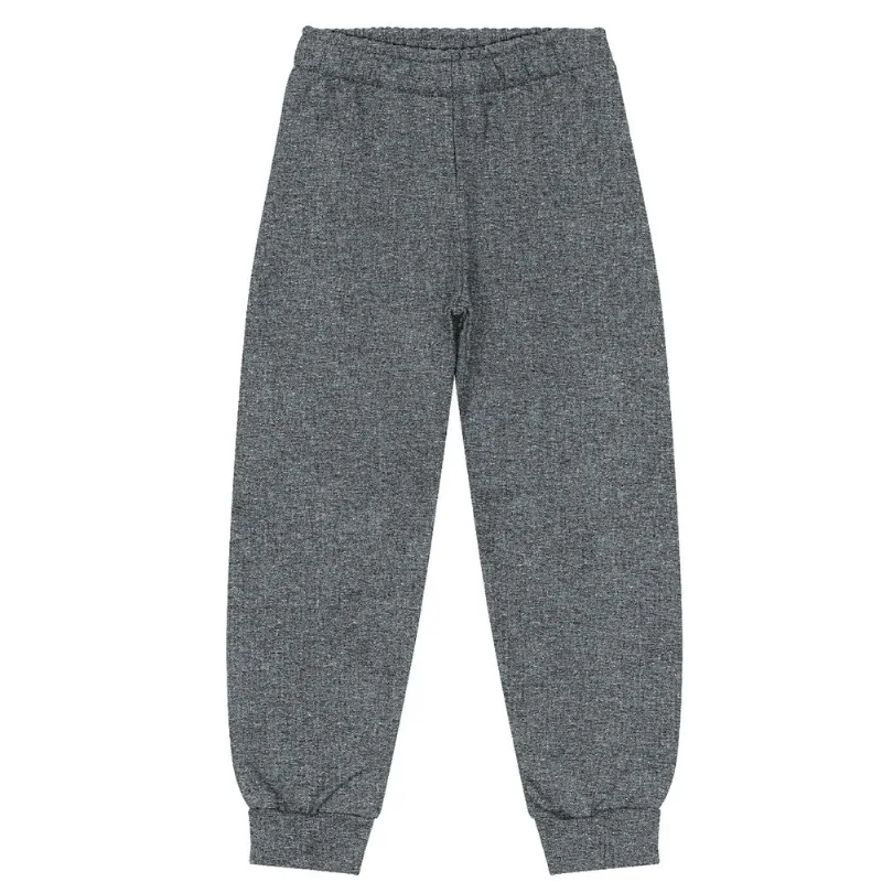 Calça Infantil Moletom Básica Rovitex Kids Cinza 1