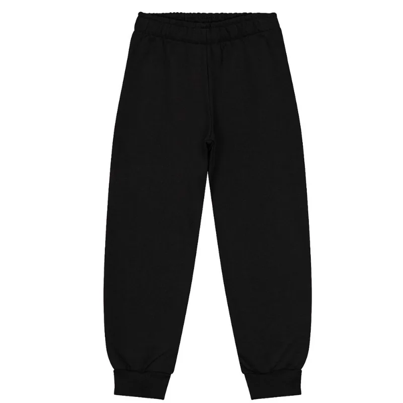 Calça Infantil Moletom Básica Rovitex Kids Preto 1