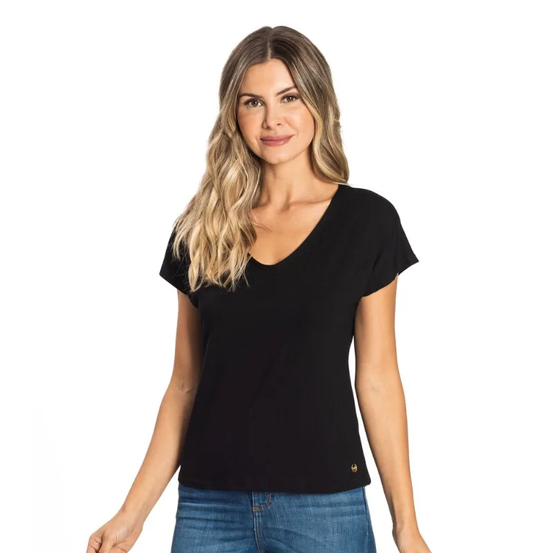 Blusa Feminina Viscotorcion Rovitex Preto GG