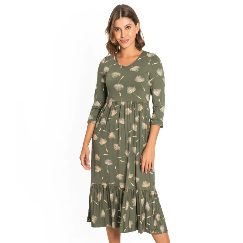 Vestido Feminino Midi Dente de Leão Endless Verde M