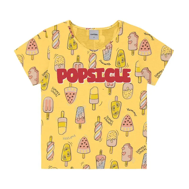 Blusa Infantil Rovitex Kids Amarelo 2