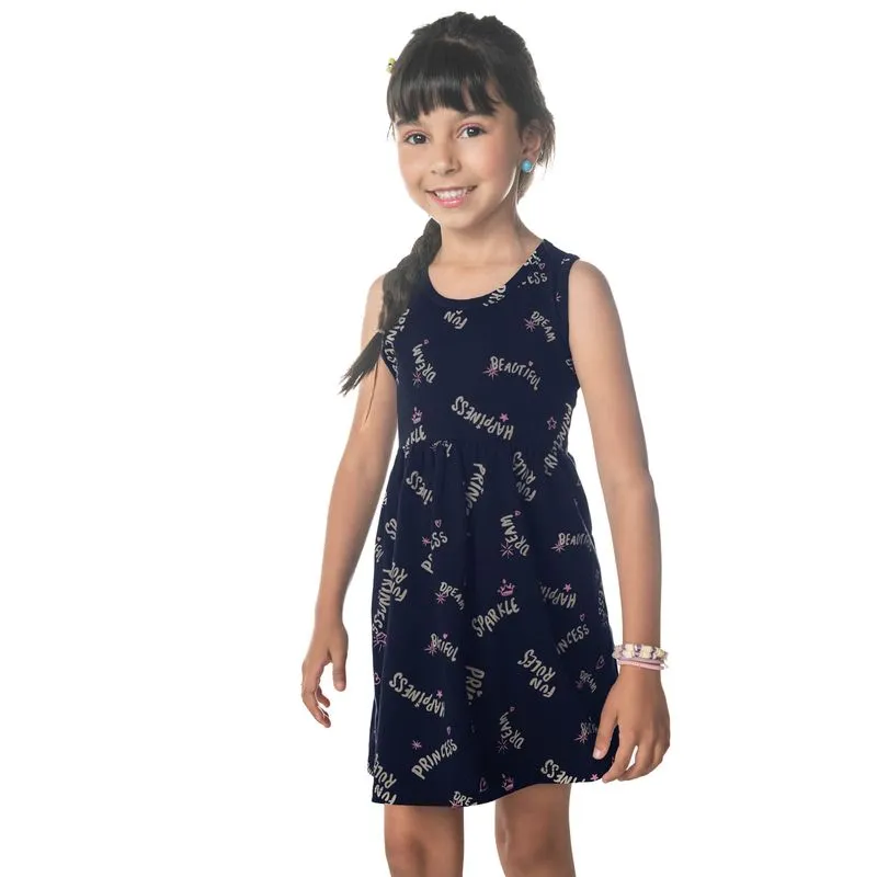 Vestido Infantil Rovitex Kids Azul 8