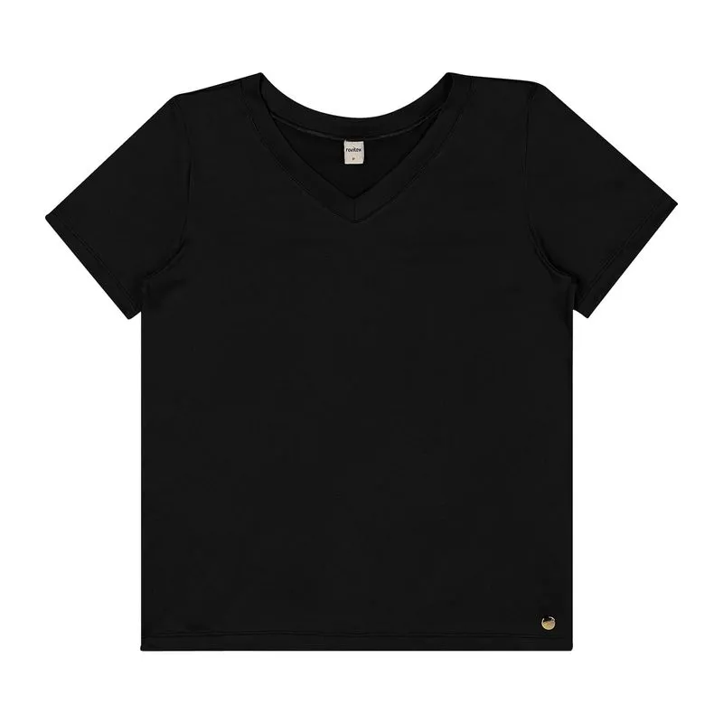 Blusa Feminina Malha Delicate Básica Rovitex Preto M