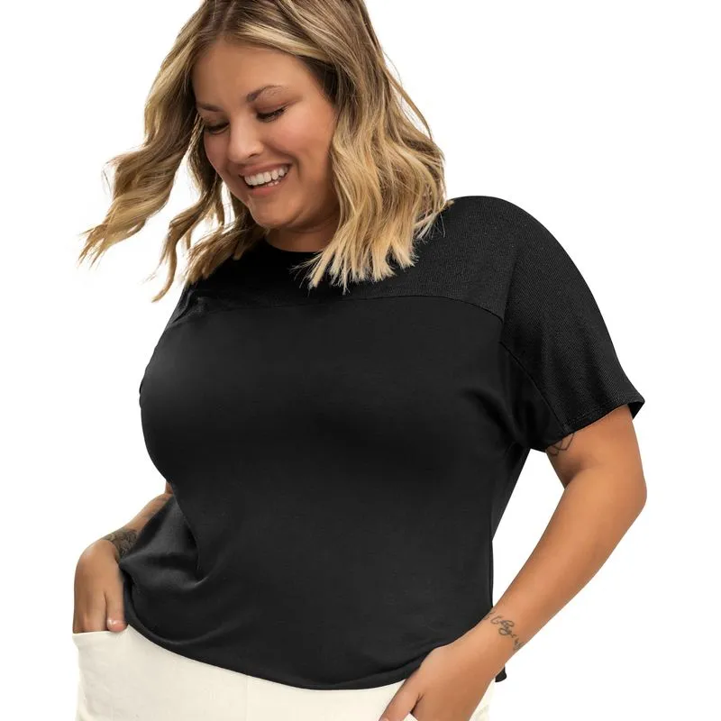 Blusa Feminina Secret Glam Preto Plus G2