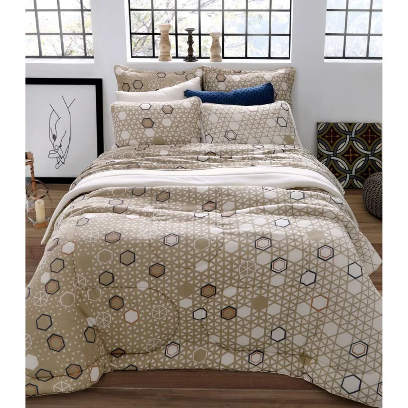 Jogo de Cama Solteiro 2pçs Vivaldi Bege