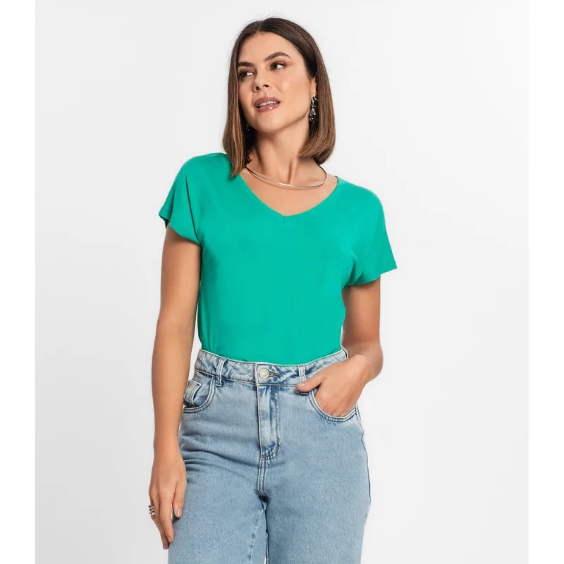 Blusa Feminina Viscotorcion Rovitex Verde G