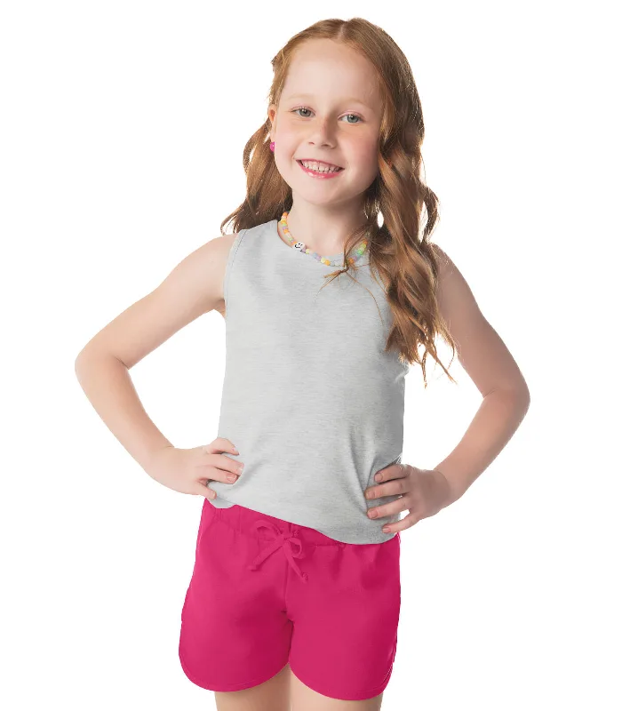 Regata Básica Infantil Feminina Rovi Kids Cinza 2
