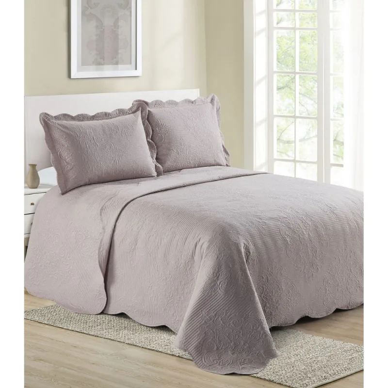 Colcha Damask Solteiro Camesa Rosa