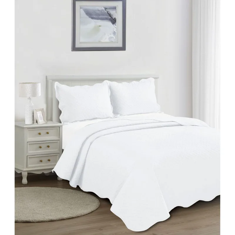 Colcha Tressê Solteiro Camesa Branco