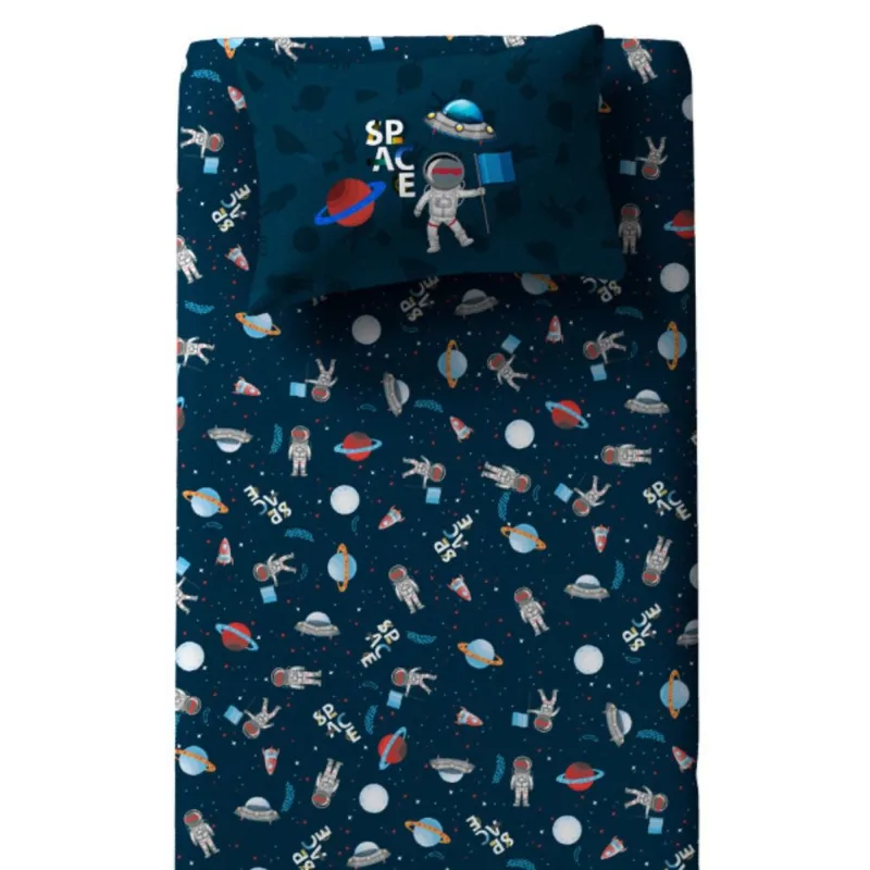 Jogo De Cama Solteiro Doce Vida Azul UN / Azul