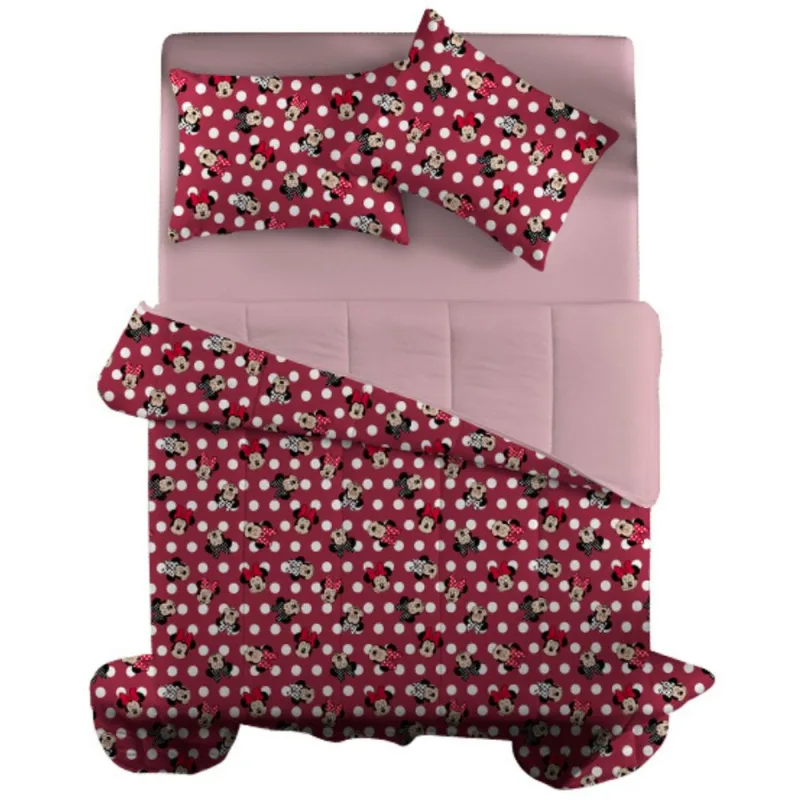 Jogo De Cama Mikey Casa Doce Vida Vermelho