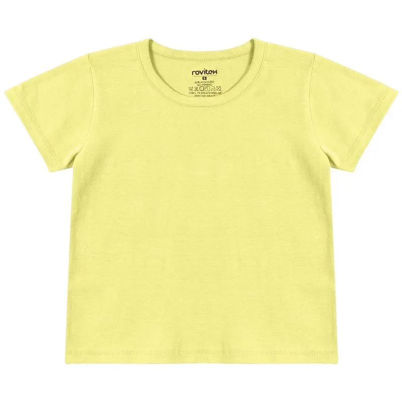 Blusa Justa Feminina Rovitex Poliéster Manga Curta Verde Claro