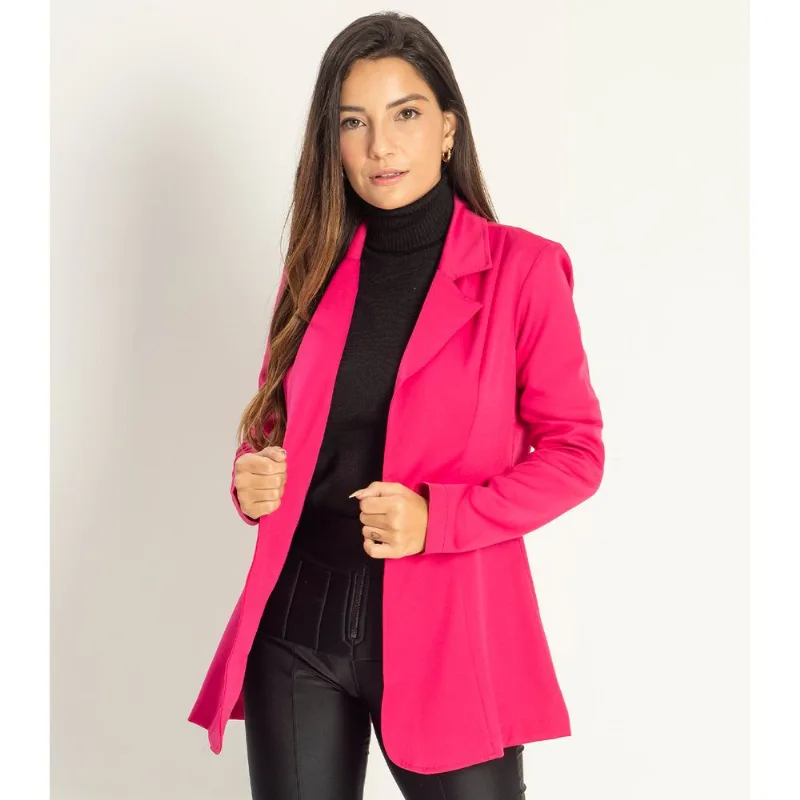 Blazer Feminino De Microfibra Misso Rosa M