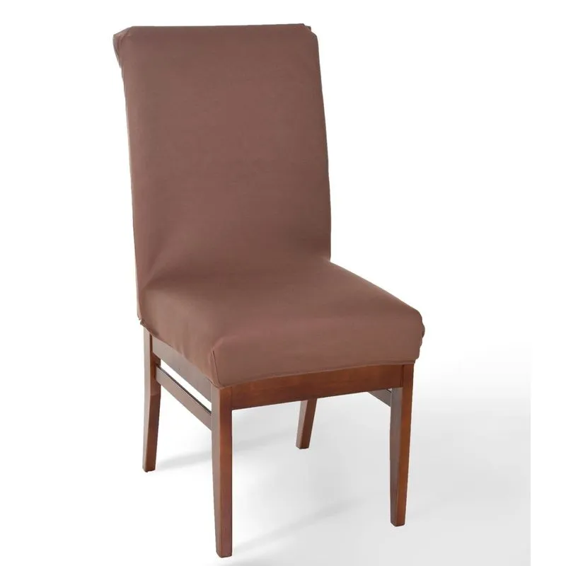 Capa De Cadeira Malha Gel Bene Casa Marrom Un