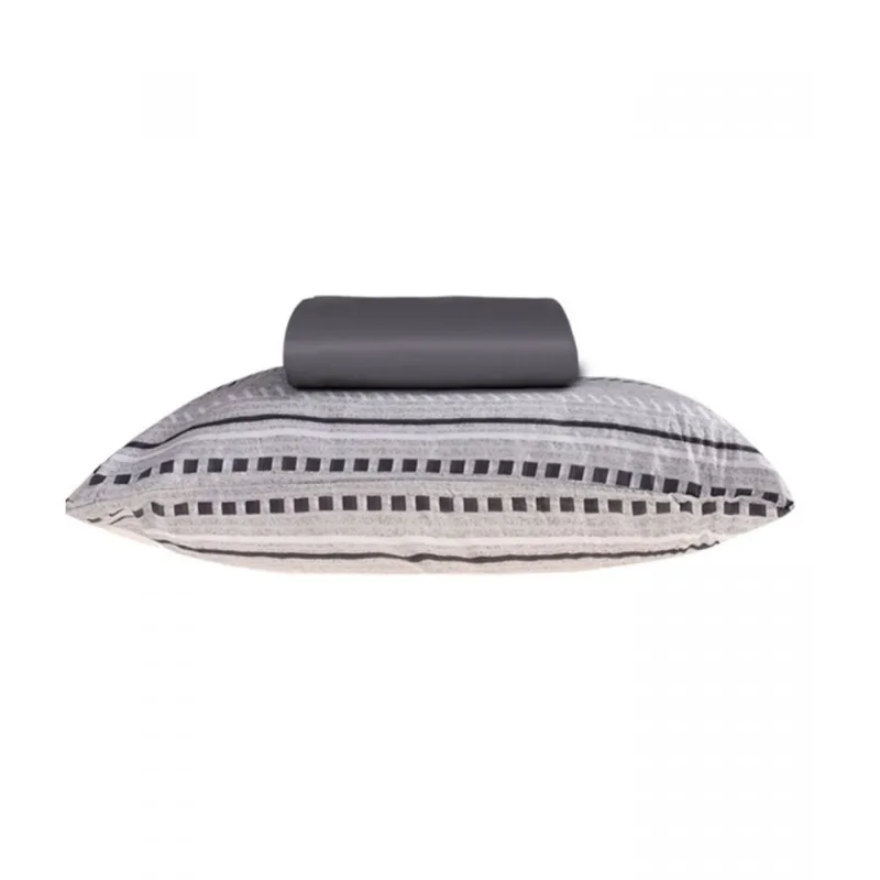 Jogo De Cama Microfibra Solteiro Panosul Cinza