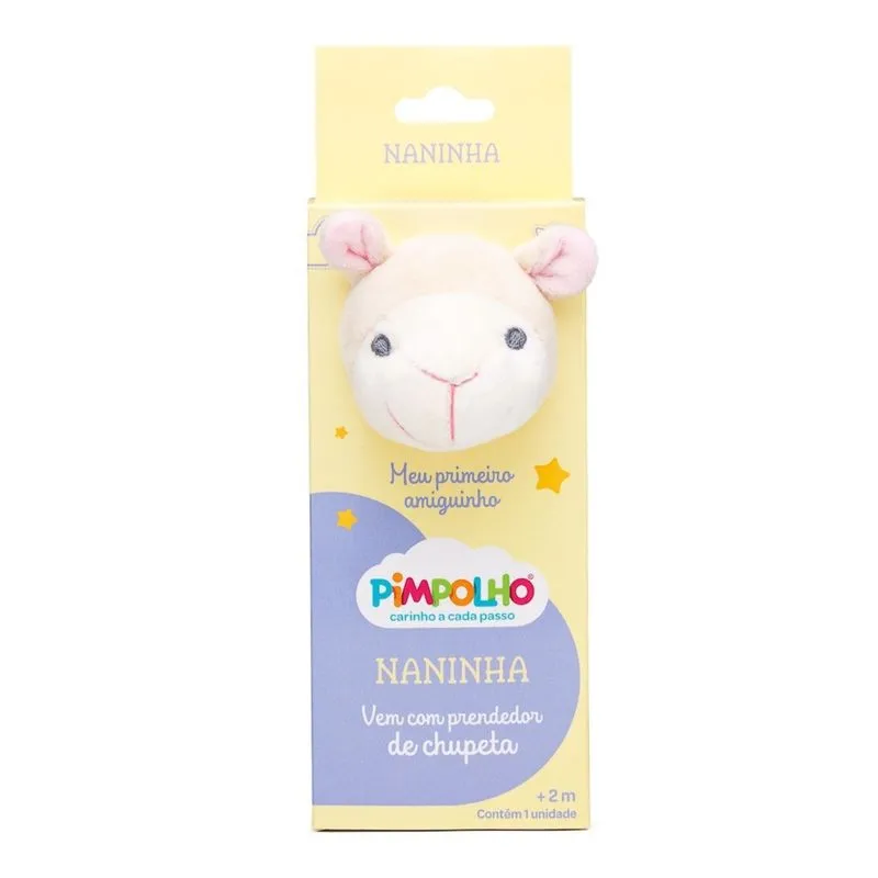 Naninha Com Prendedor De Chupeta Pimpolho Rosa Un