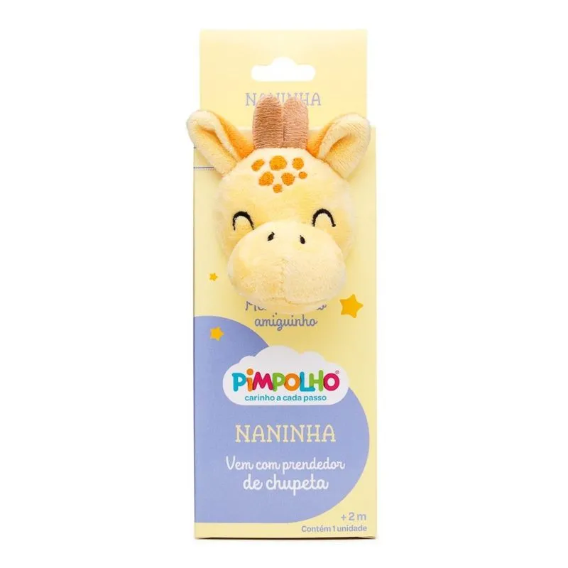 Naninha Com Prendedor De Chupeta Pimpolho Amarelo Un