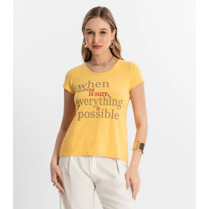 Blusa Feminina Possible Select Amarelo M