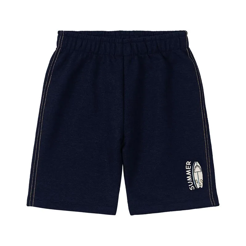 Bermuda Infantil Menino Com Estampa Rovi Kids Azul 3