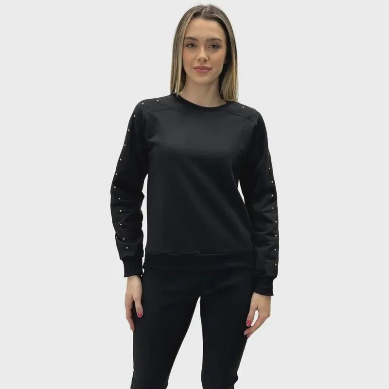 Blusa Rovitex Moletom Fechada Feminina