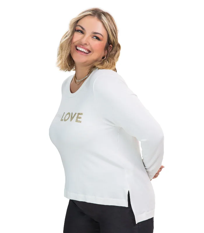 Blusao Molecoton De Viscose Secret Glam Bege Plus G4