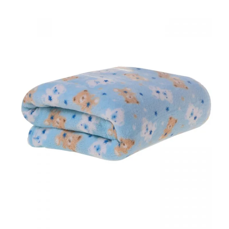 Manta Infantil Microfibra Bene Casa Azul