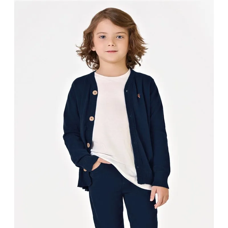 Suéter Infantil Masculino Tricot Trick Nick Azul 1