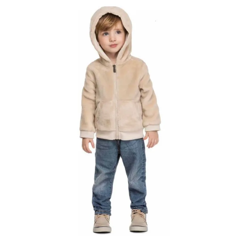 Casaco Infantil Trick Nick Menino Pelo Bege 1095072 06 / Bege