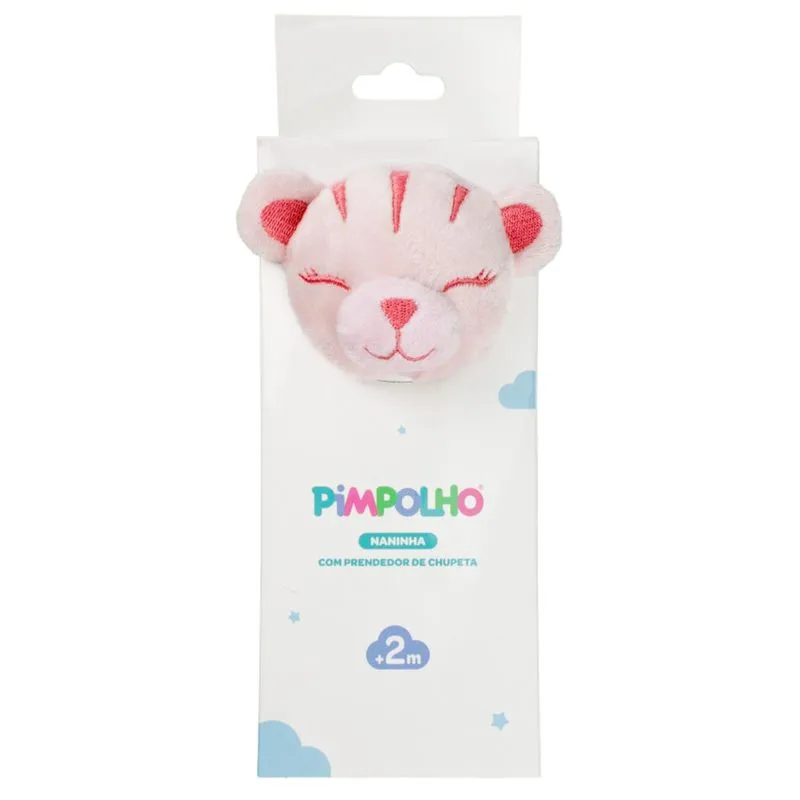 Naninha Com Prendedor De Chupeta Pimpolho Rosa Un