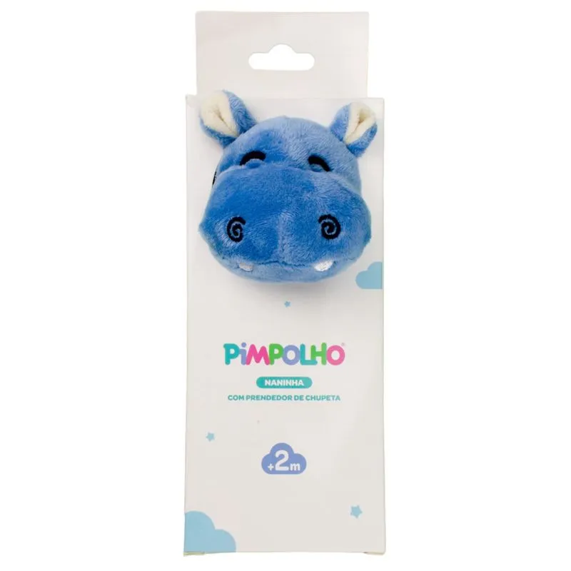 Naninha Com Prendedor De Chupeta Pimpolho Azul Un