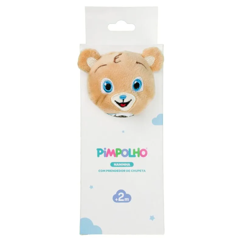 Naninha Com Prendedor De Chupeta Pimpolho Marrom Un