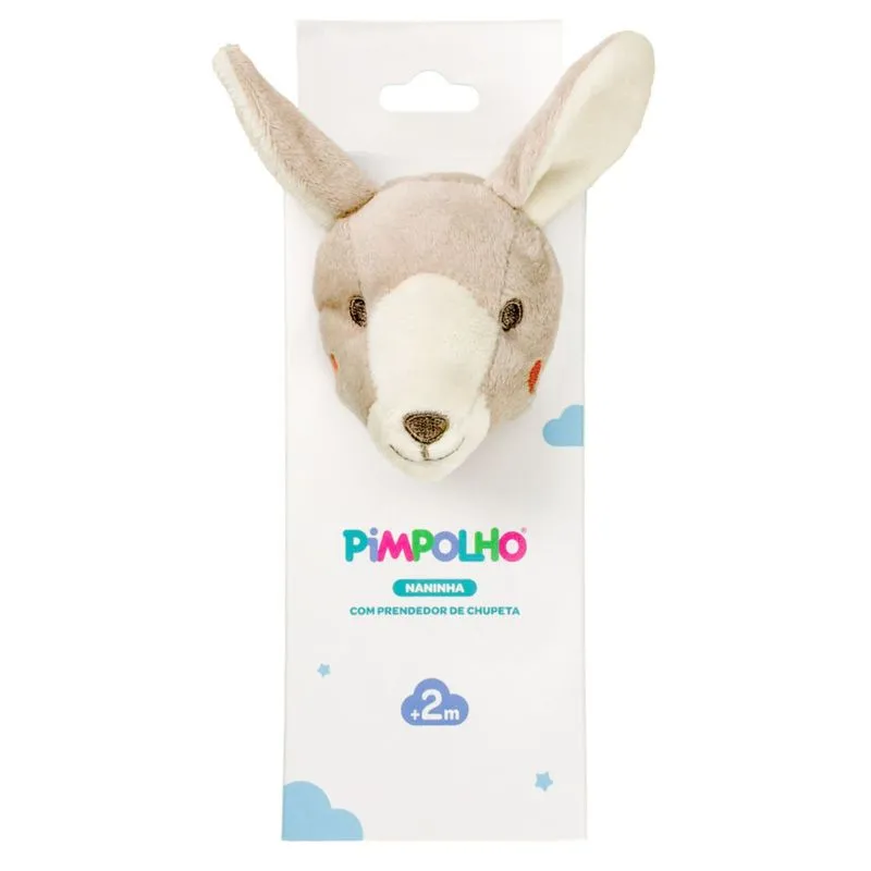 Naninha Com Prendedor De Chupeta Pimpolho Bege Un