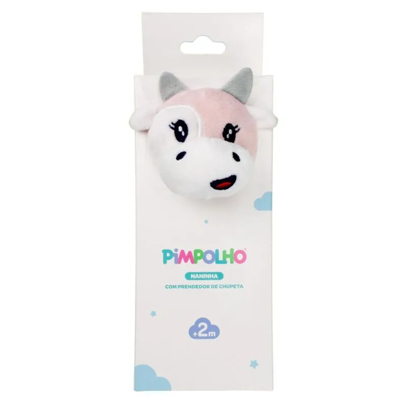 Naninha Com Prendedor De Chupeta Pimpolho Rosa Un