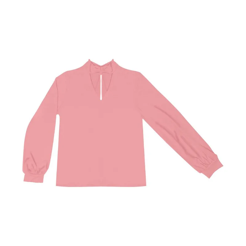 Blusa Manga Longa Rovitex Rosa G