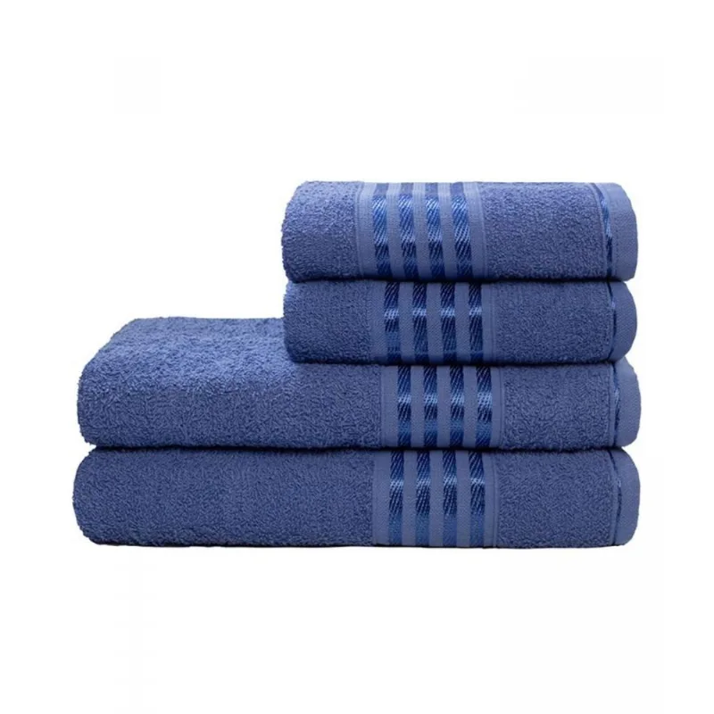 Toalha de Banho Decor Camesa Azul Azul