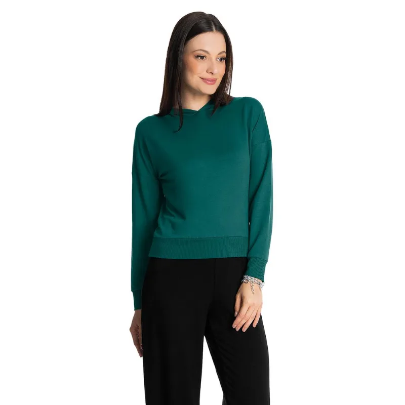Blusão Com Capuz Feminino Rovitex Verde Gg