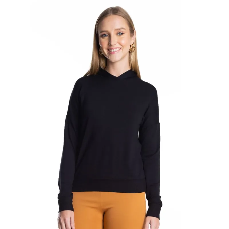 Blusão Com Capuz Feminino Rovitex Preto G