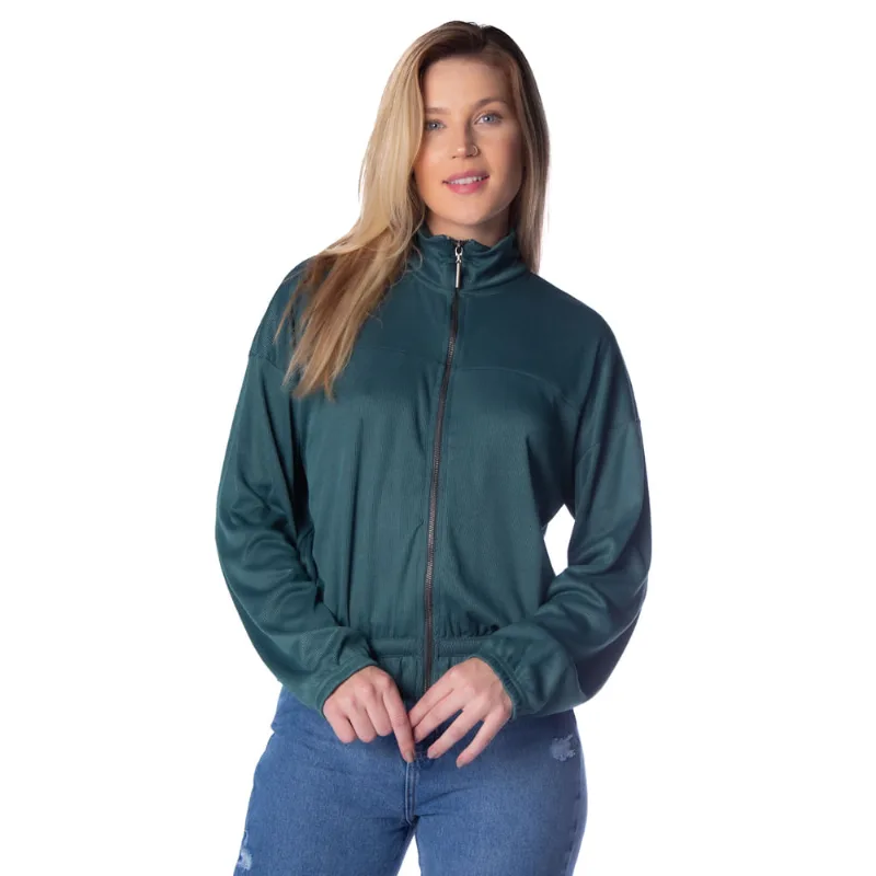 Casaco Feminino Rovitex Endless com Textura Verde - GG