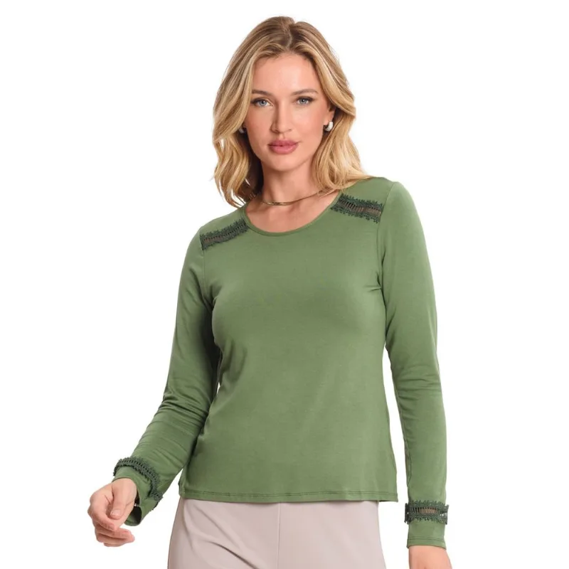 Blusa Feminina Manga Longa Endless Verde G